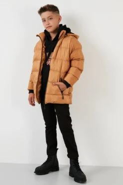 LELA Regular Fit - Winterjas - Mustard Color