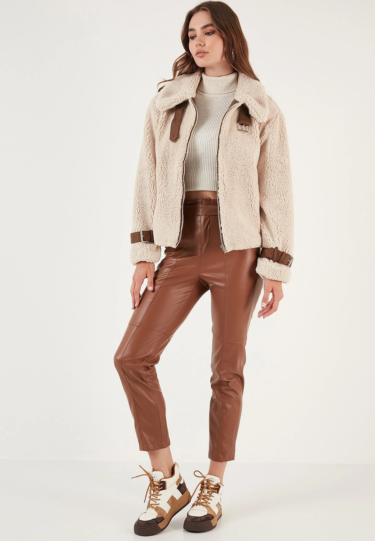 LELA Regular Fit - Winterjas - Ecru 4 LELA Regular Fit - Winterjas - Ecru - Afbeelding 2