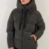Lela Hooded Puffer Flame - Winterjas - Grey
