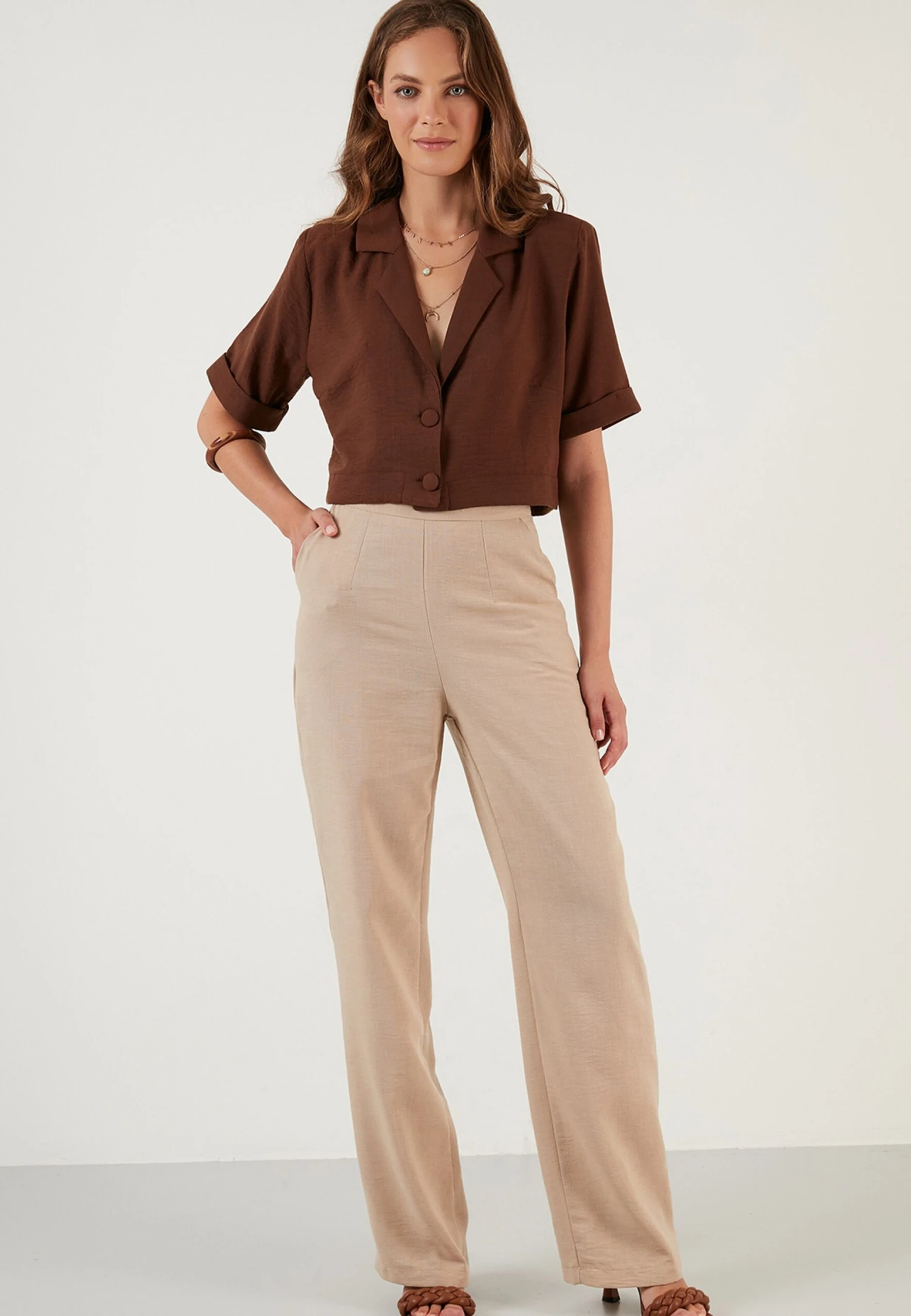 LELA Regular Fit - Broek - Light Brown 3 LELA Regular Fit - Broek - Light Brown