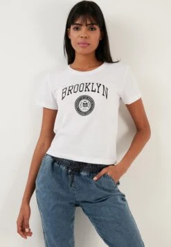 LELA T-Shirt Print - White -Lela 08c1e3bb01904f24a1c097db4ca18217