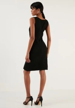 LELA Slim Fit - Etui-Jurk - Black -Lela 098afb07f1c54ba0aa2bca9356354b89