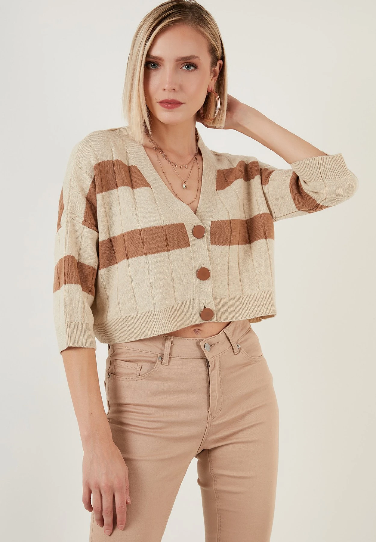 LELA Regular Fit - Vest - Cream 5 LELA Regular Fit - Vest - Cream - Afbeelding 3