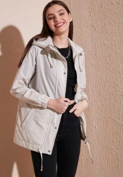 LELA Regular Fit - Parka - Stone -Lela 0e56db1111154010a7bbf82ce7f7ab60