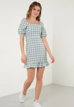 LELA Slim Fit - Jurk - Mint -Lela 0e73b545a3284434b18f72274c81a223