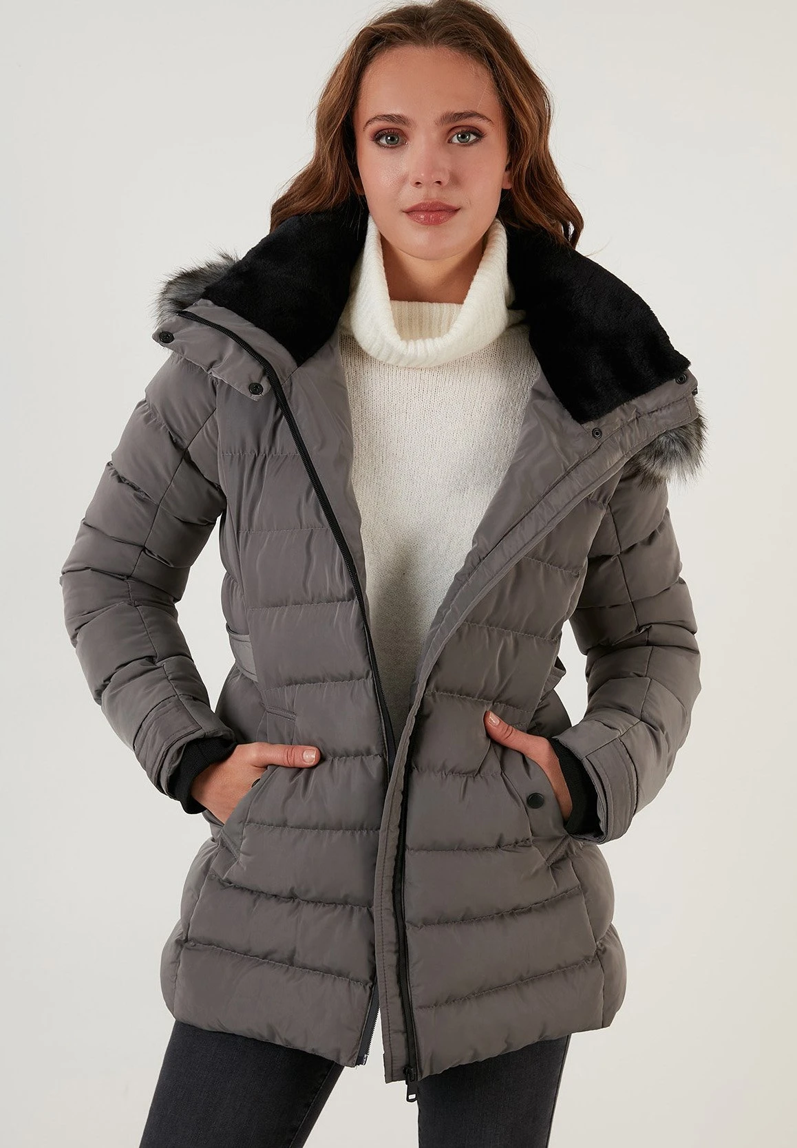 LELA Regular Fit - Winterjas - Grey 3 LELA Regular Fit - Winterjas - Grey