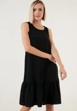 LELA Regular Fit- Jurk - Black