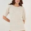 LELA Regular Fit - T-Shirt Basic - Stone