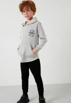 LELA Regular Fit - Trainingspak - Grey Melange Black