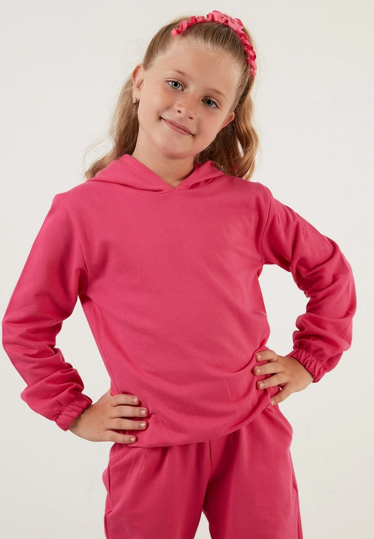 LELA Hooded Set - Trainingspak - Fuchsia 3 LELA Hooded Set - Trainingspak - Fuchsia