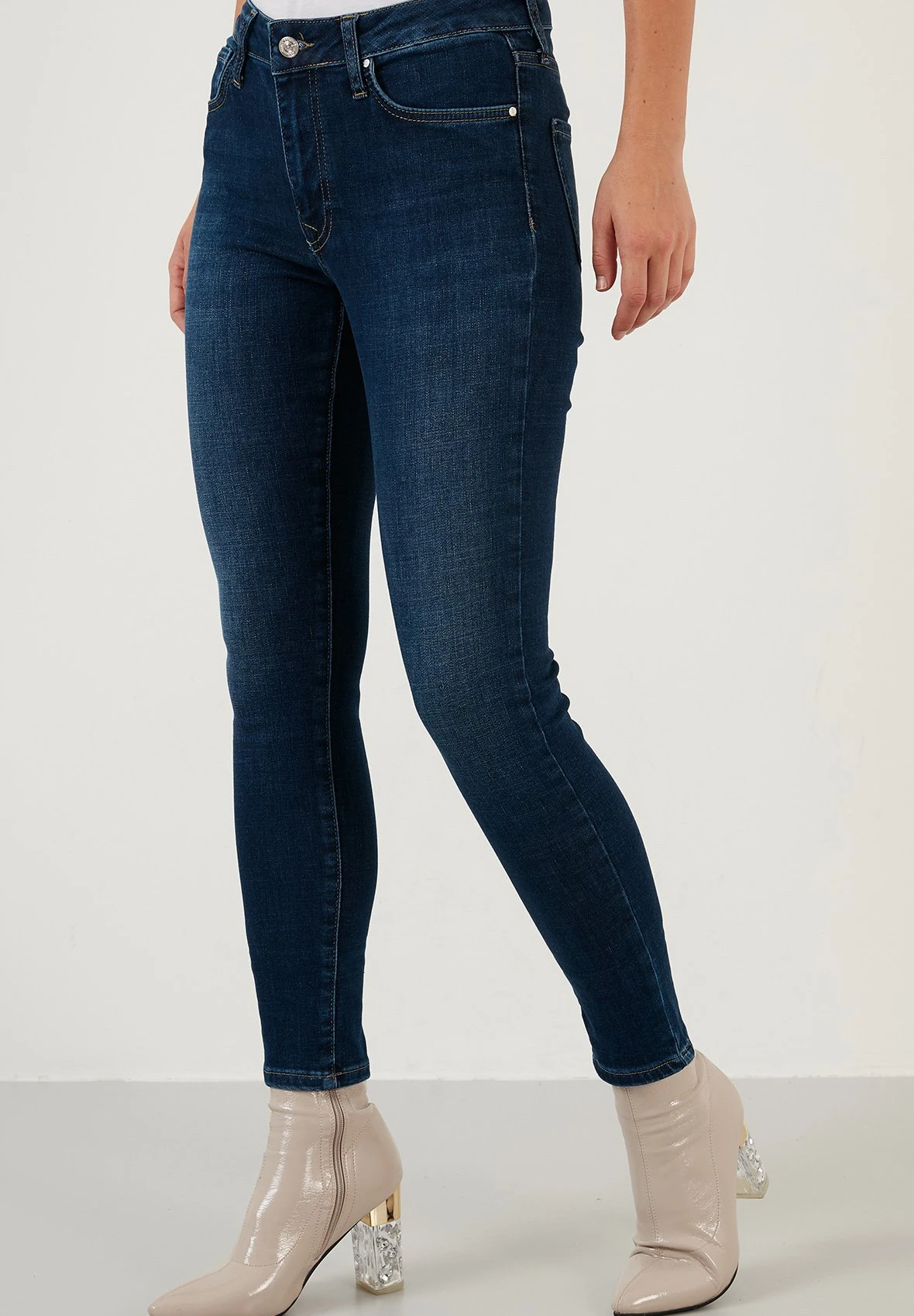 LELA Jeans Skinny Fit - Light Blue 7 LELA Jeans Skinny Fit - Light Blue - Afbeelding 5