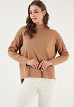 LELA Long Back- Trui - Purple -Lela 23f26996157e41338f0cc9235f124c1a