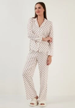 LELA Regular Fit - Pyjama - Ecru
