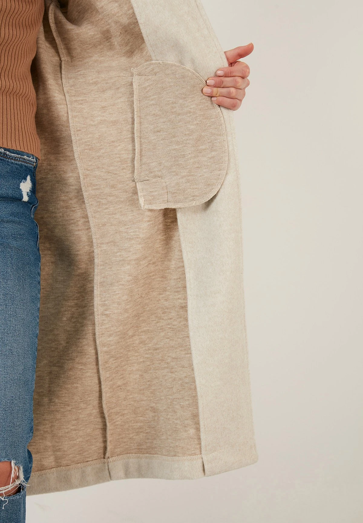 LELA Loose Fit - Mantel - Light Mink 6 LELA Loose Fit - Mantel - Light Mink - Afbeelding 4