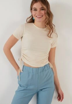 LELA Slim Fit - Blouse - Stone Colored