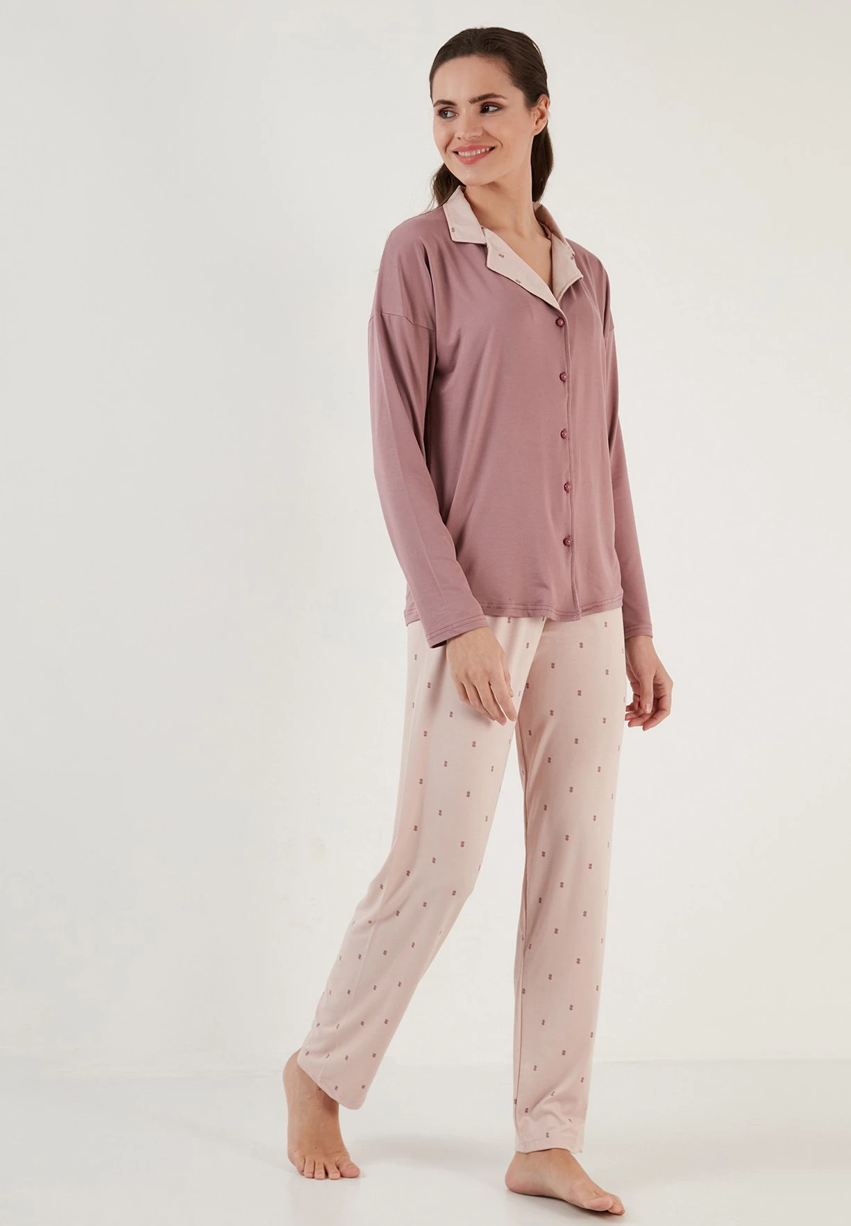 LELA Soft Touch - Pyjama - Powder Pink 4 LELA Soft Touch - Pyjama - Powder Pink - Afbeelding 2