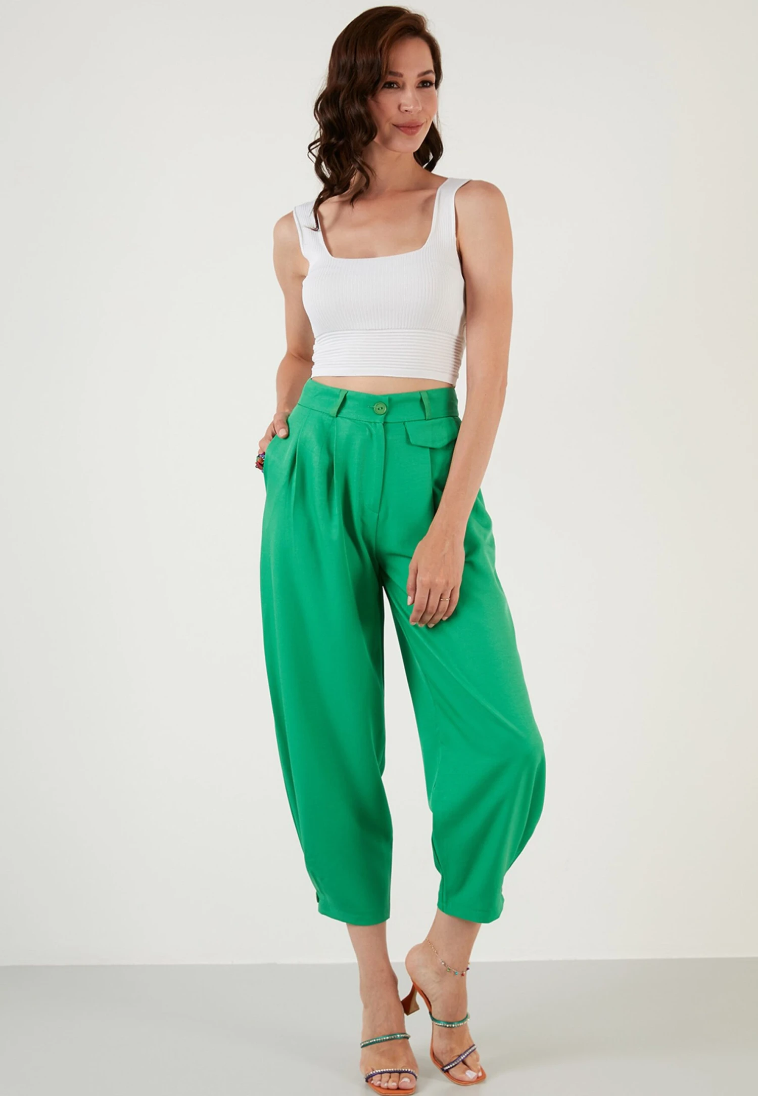 LELA Broek - Green 4 LELA Broek - Green - Afbeelding 2