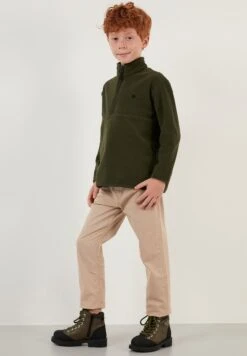 LELA Fleece Trui - Khaki