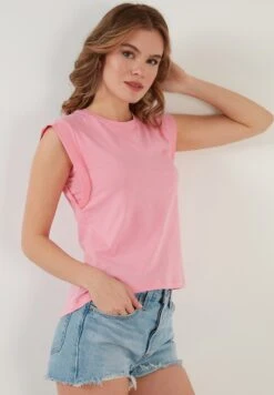 LELA Crew Neck- Top - Pink Melange 8 LELA Crew Neck- Top - Pink Melange -Lela 2cf1f180f15b43f8944a7c6b284e3d73