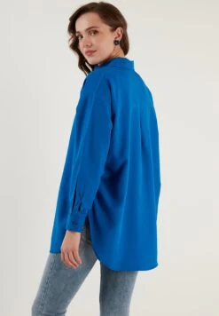 LELA Overhemdblouse - Royal Blue 9 LELA Overhemdblouse - Royal Blue -Lela 2e81b5fff1f348209395345b2d434de6