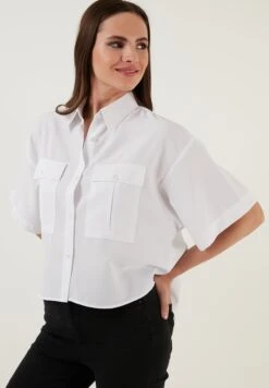 LELA Loose Fit - Overhemdblouse - White 11 LELA Loose Fit - Overhemdblouse - White -Lela 2efdaf47a5544c0b99e1ad666feb2d5c