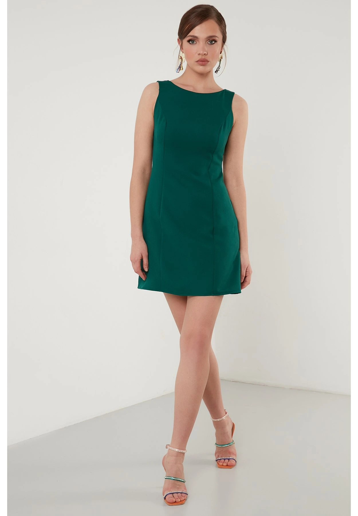 LELA Slim Fit - Etui-Jurk - Emerald Green 4 LELA Slim Fit - Etui-Jurk - Emerald Green - Afbeelding 2