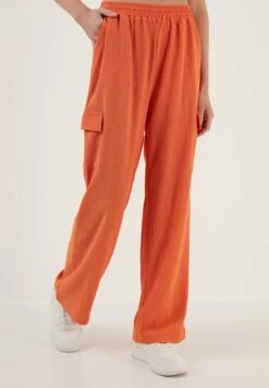 LELA Regular Fit - Cargobroek - Orange -Lela 304147c904ff453e89e78effc9022ee9