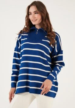 LELA Trui - Royal Blue/Light Stone -Lela 31afe36a80624612935158690696a8ca