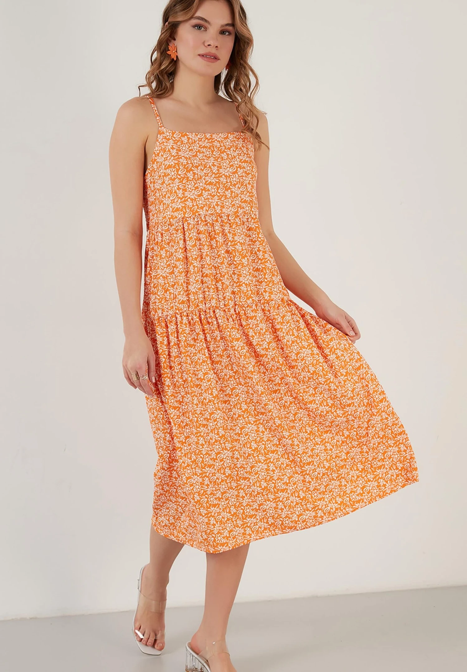 LELA Regular Fit - Jerseyjurk - Orange Color 4 LELA Regular Fit - Jerseyjurk - Orange Color - Afbeelding 2