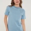 LELA Regular Fit - T-Shirt Print - Baby Blue -Lela 3381f59ccaf5499390a06a6660667a16