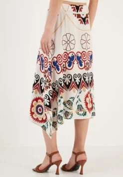 LELA Regular Fit - A-Lijn Rok - Bone White -Lela 3795bfe69a4f4582b963bb61ce81c3b5