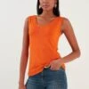 LELA Regular Fit - Top - Orange