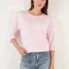 LELA Crew Neck- Longsleeve - Light Pink -Lela 411252b6290f420e9c0fa1f623ed5185