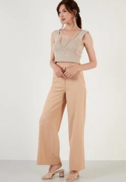 LELA Regular Fit - Broek - Stone -Lela 41fe113216674a1bb84431612fc937fc