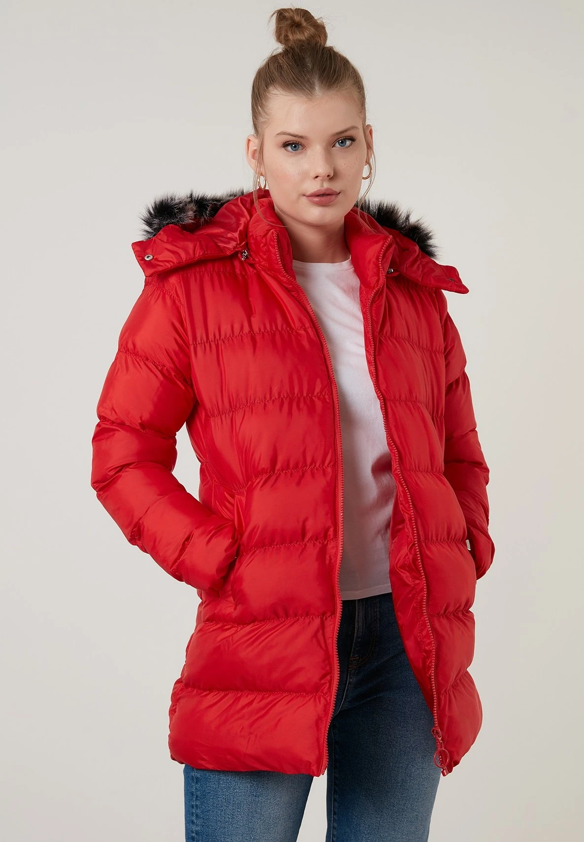 LELA Winterjas - Red 8 LELA Winterjas - Red - Afbeelding 6