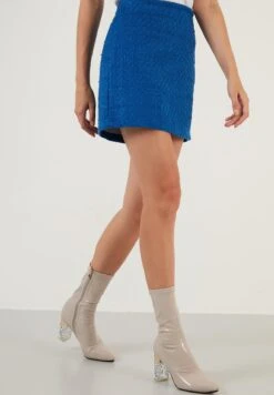 LELA A-Lijn Rok - Saxe Blue -Lela 4384919e3b19482a9c444c73afe7127c