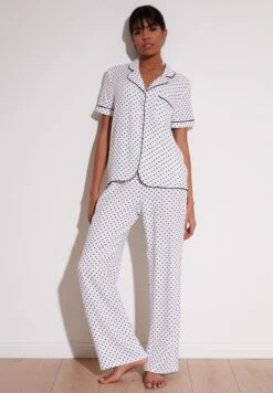 LELA Regular Fit Set - Pyjama - Ecru