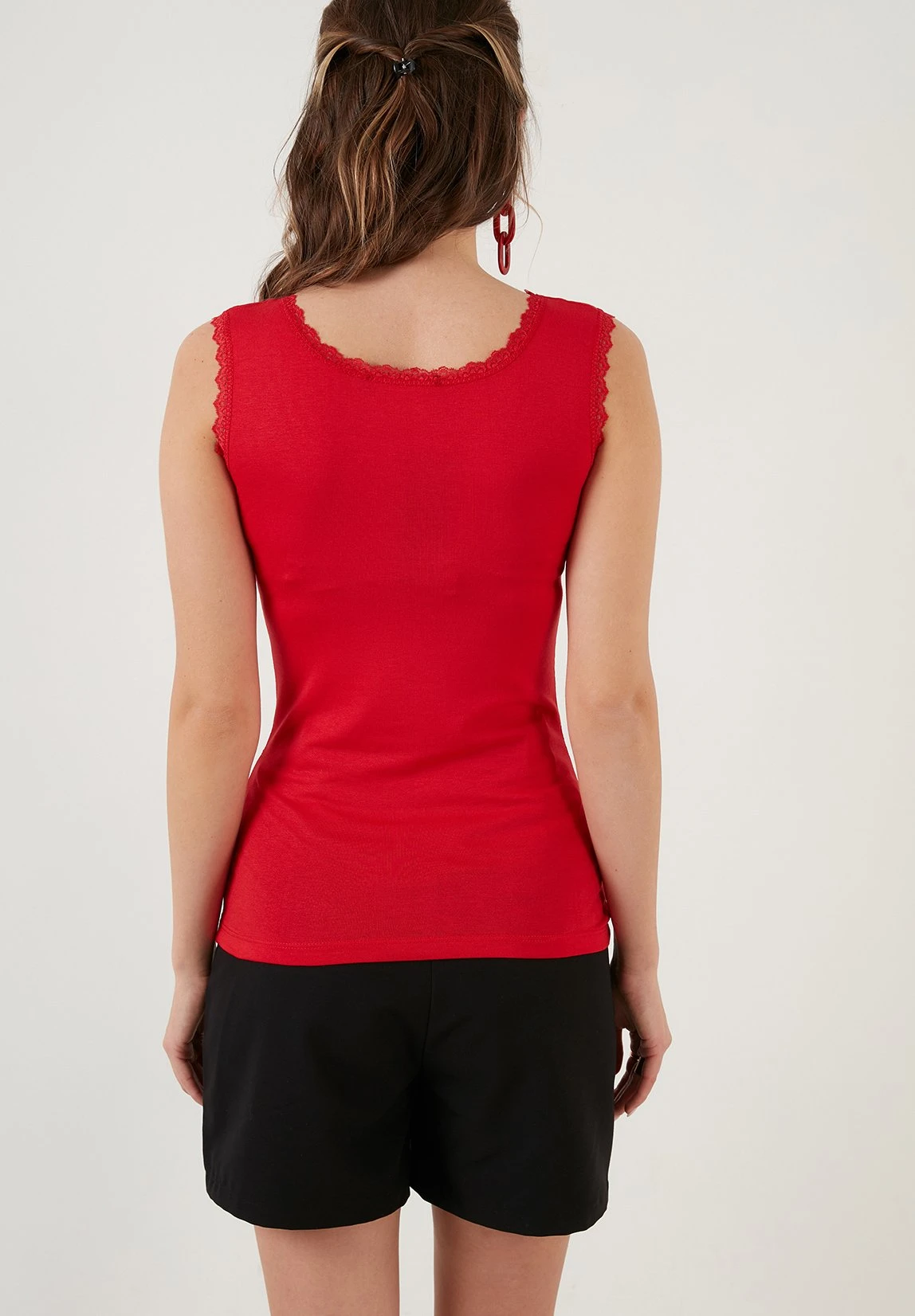 LELA Slim Fit - Top - Red 5 LELA Slim Fit - Top - Red - Afbeelding 3