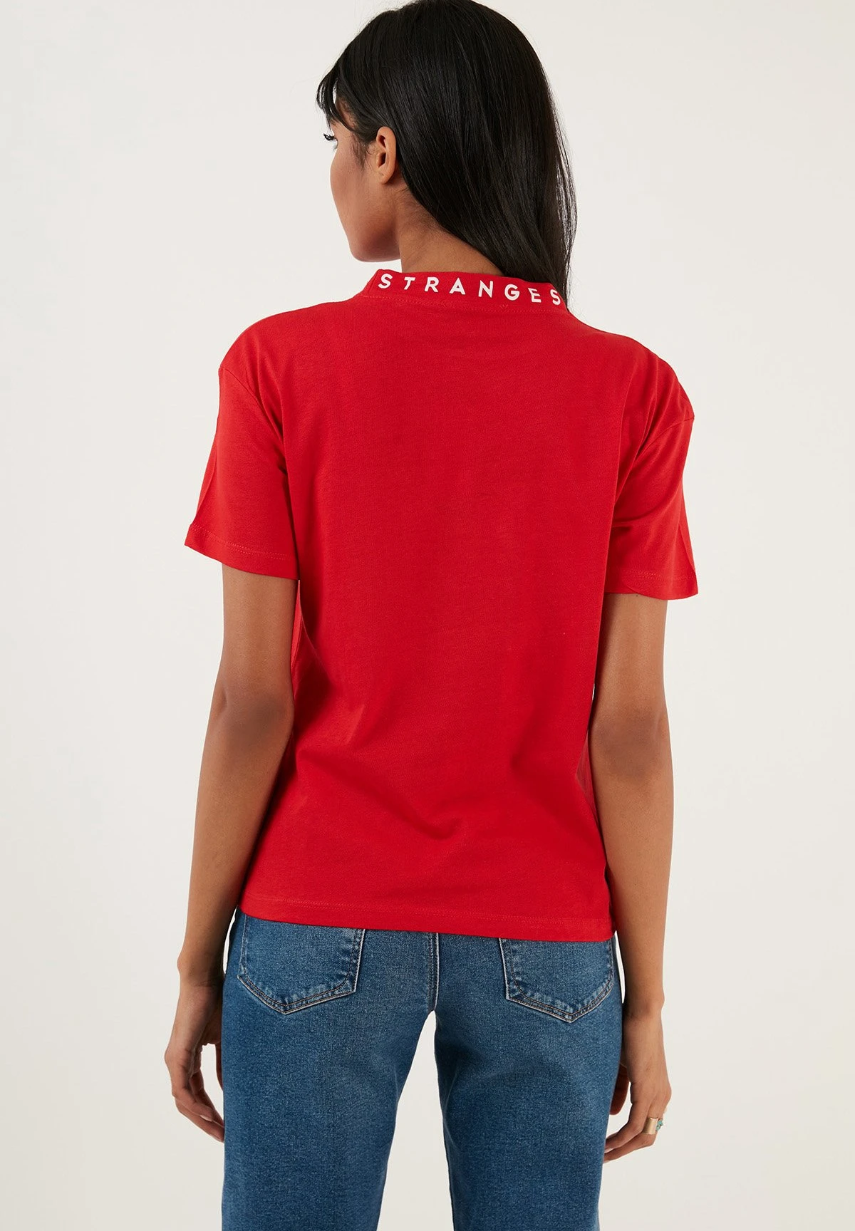 LELA Regular Fit - T-Shirt Print - Red 5 LELA Regular Fit - T-Shirt Print - Red - Afbeelding 3