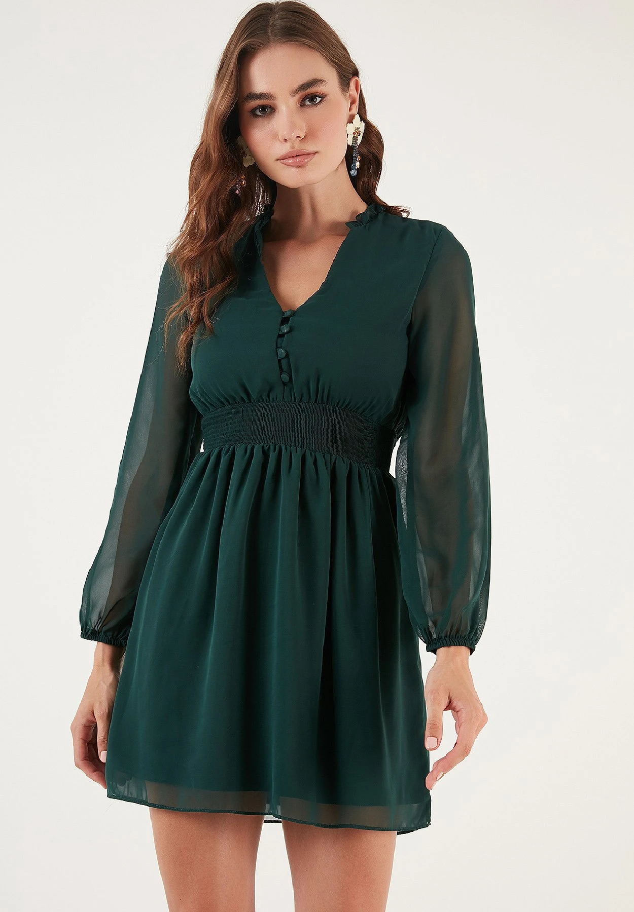 LELA Regular Fit - Jurk - Emerald Green 3 LELA Regular Fit - Jurk - Emerald Green