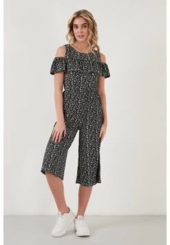 LELA Slim Fit - Jumpsuit - Black-White