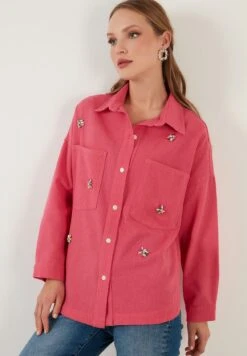 LELA Loose Fit - Overhemdblouse - Fuchsia