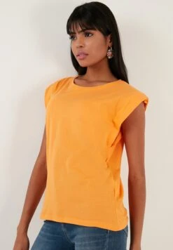 LELA Crew Neck - T-Shirt Basic - Orange -Lela 50af2ab37f464eccb9374e600f734b6d