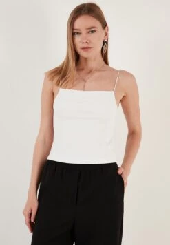 LELA Slim Fit - Top - White 9 LELA Slim Fit - Top - White -Lela 52bdd475601f412e9e27ca19ebcf90b7