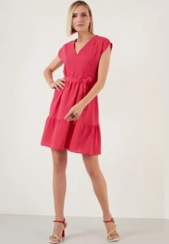 LELA Regular Fit - Jurk - Fuchsia -Lela 5415daaccaf5429386fb4e0ed0f74ca1