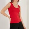 LELA Slim Fit - Top - Red -Lela 5484246dc0fd4b359b18e9b77454e22c