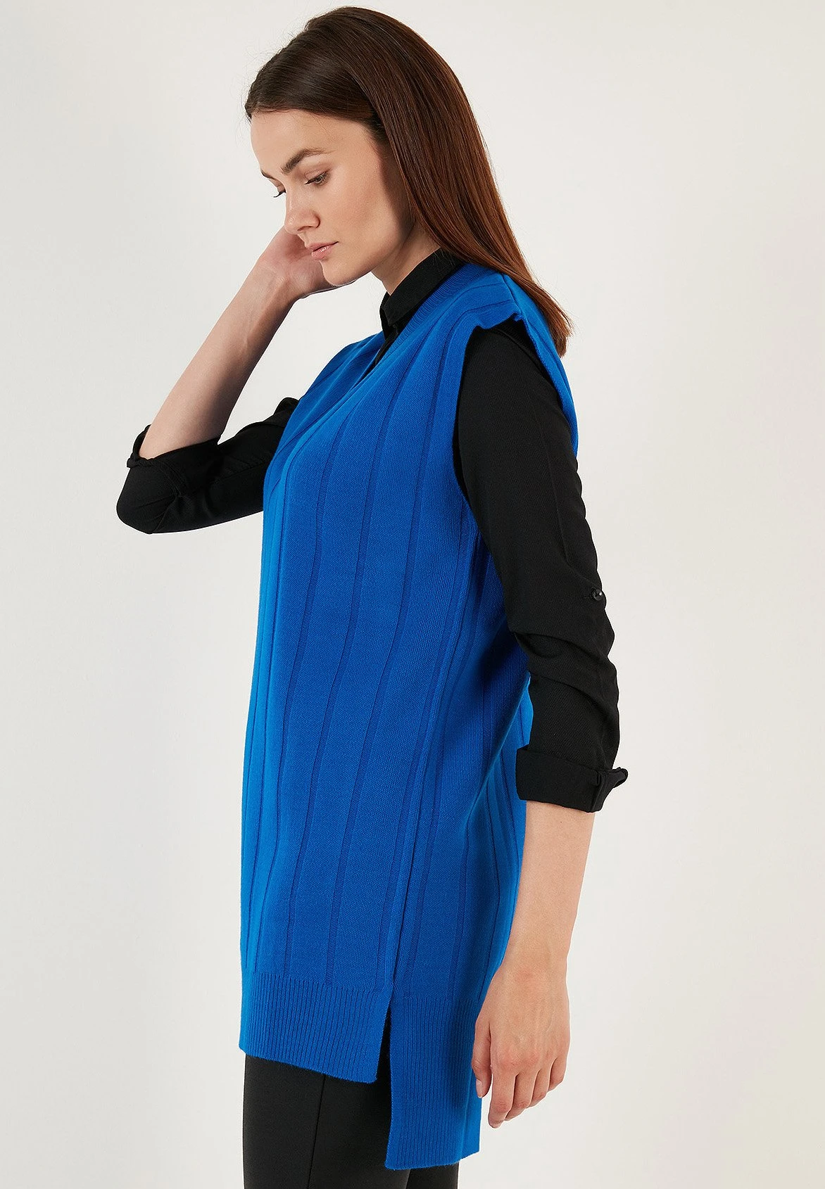 LELA Regular Fit - T-Shirt Basic - Royal Blue 6 LELA Regular Fit - T-Shirt Basic - Royal Blue - Afbeelding 4