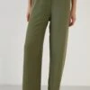 LELA Loose Fit- Broek - Khaki -Lela 56762420d2304bcd987b918f00c37841