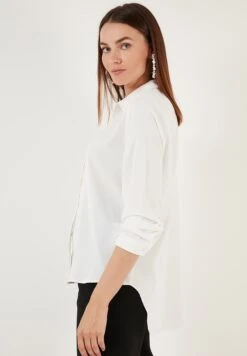 LELA Overhemdblouse - Ecru -Lela 577617ce22f94445b5a196c856fda4d9