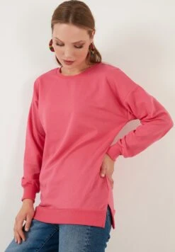 LELA Regular Fit - Sweater - Fuchsia -Lela 591c6822ab2b45dc92af9b85a72eec58